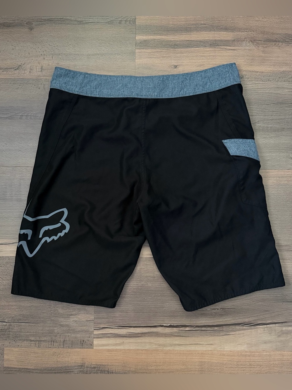 Fox Racing Mens' Black Boardshorts - Logo Side - Size 34